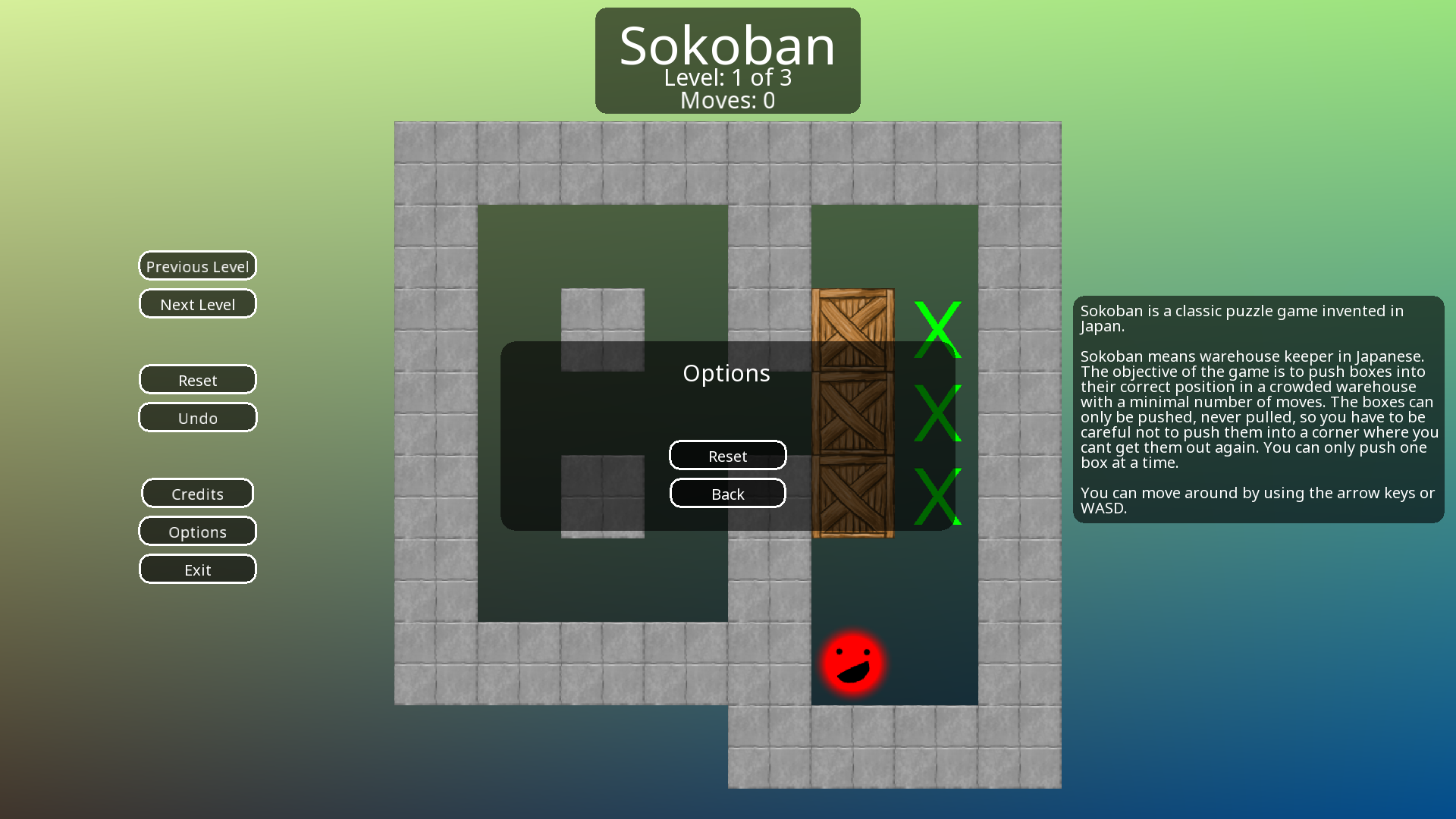Options Menu